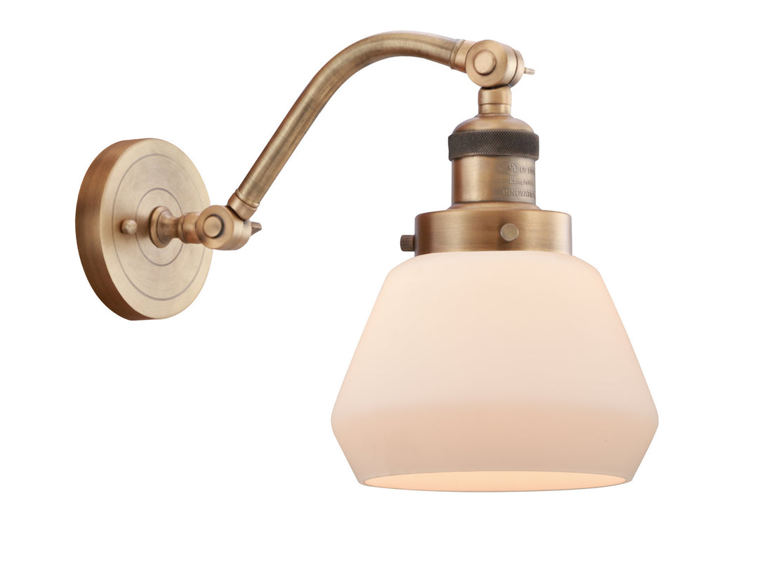 Innovations Franklin Restoration 515-1W-BB-G171-LED Wall Sconce Light - Brushed Brass