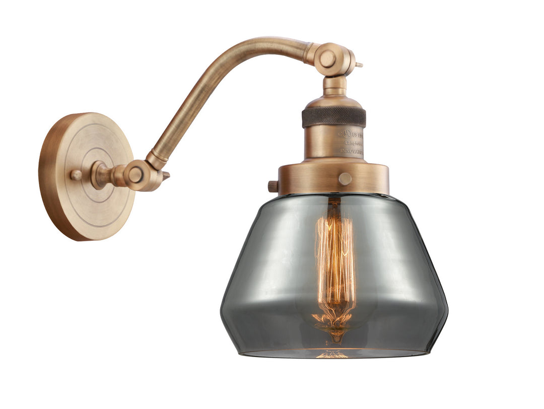 Innovations Franklin Restoration 515-1W-BB-G173-LED Wall Sconce Light - Brushed Brass