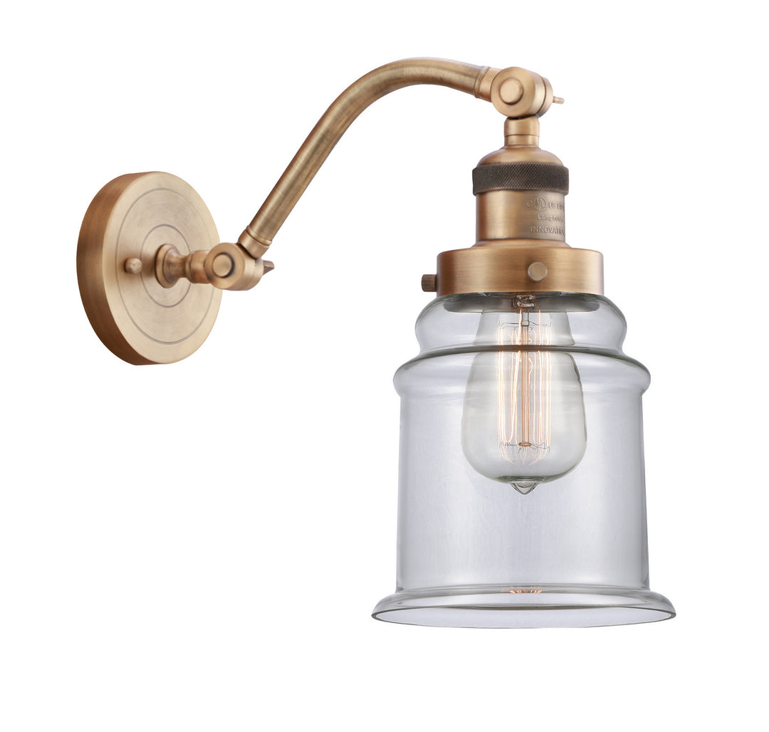 Innovations Franklin Restoration 515-1W-BB-G182-LED Wall Sconce Light - Brushed Brass
