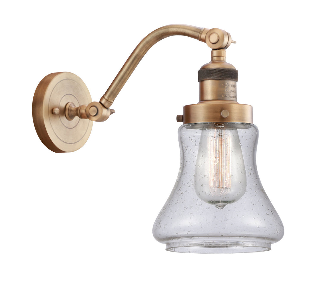 Innovations Franklin Restoration 515-1W-BB-G194-LED Wall Sconce Light - Brushed Brass