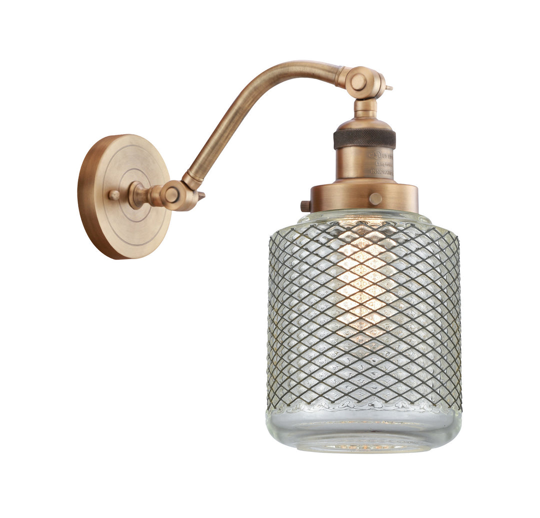 Innovations Franklin Restoration 515-1W-BB-G262 Wall Sconce Light - Brushed Brass