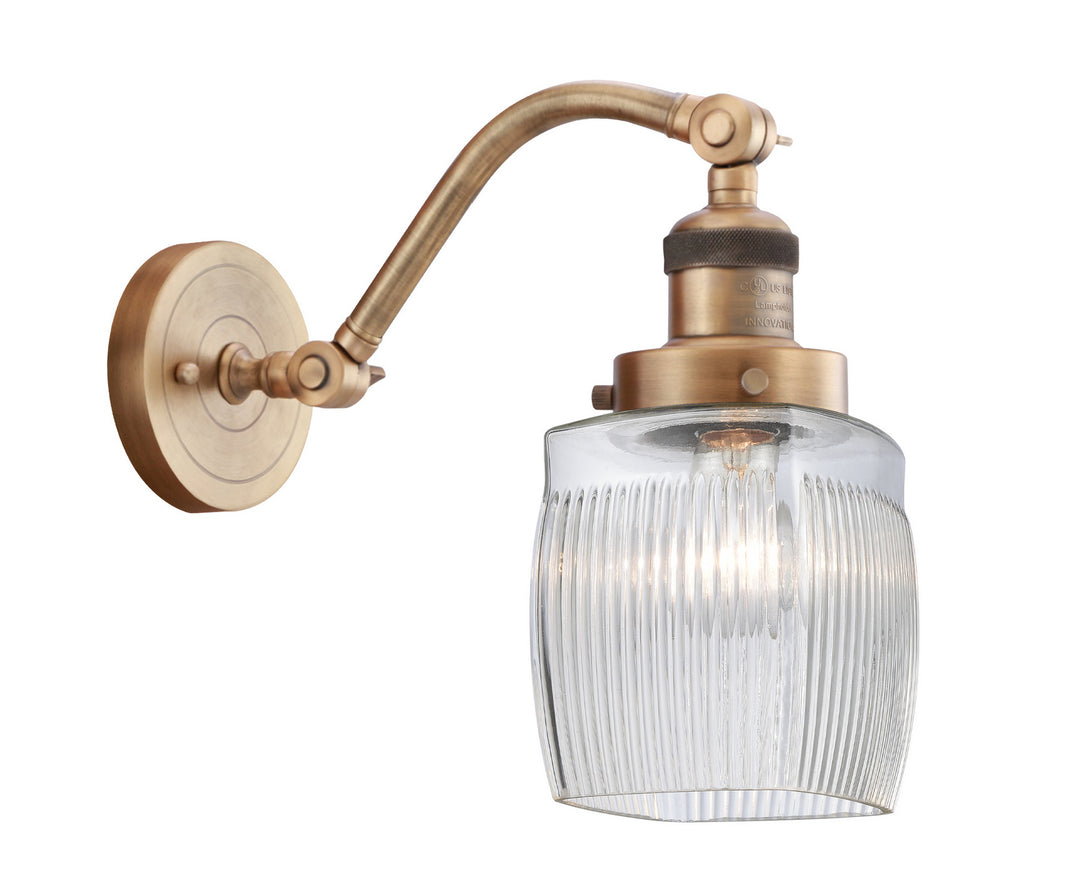 Innovations Franklin Restoration 515-1W-BB-G302 Wall Sconce Light - Brushed Brass