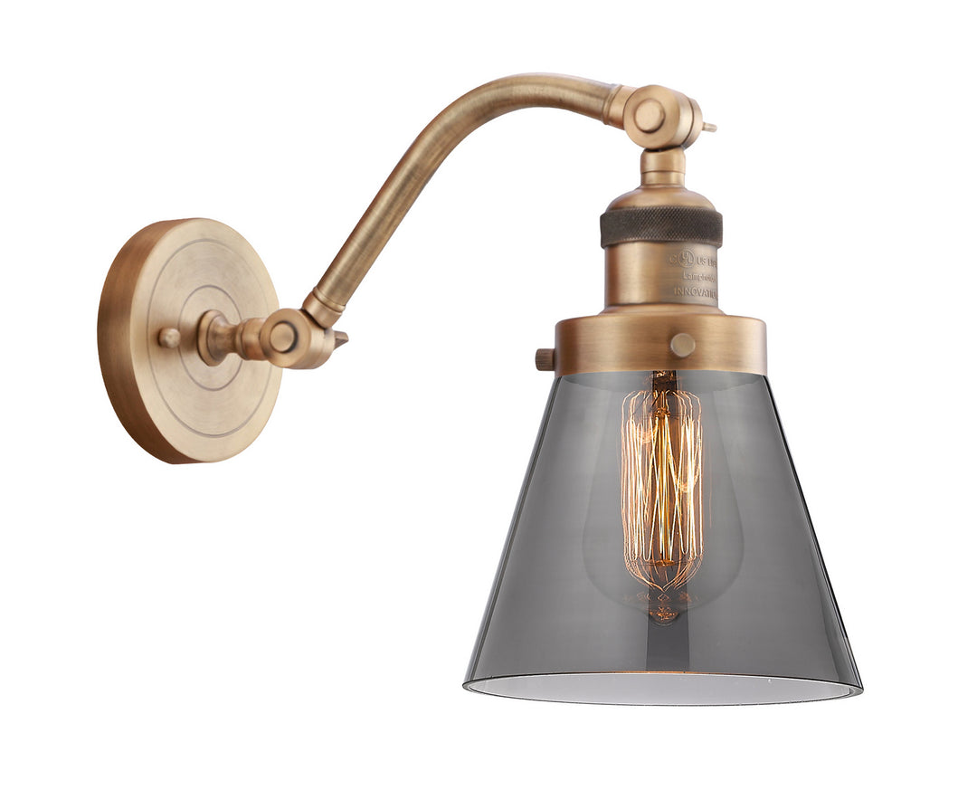 Innovations Franklin Restoration 515-1W-BB-G63 Wall Sconce Light - Brushed Brass