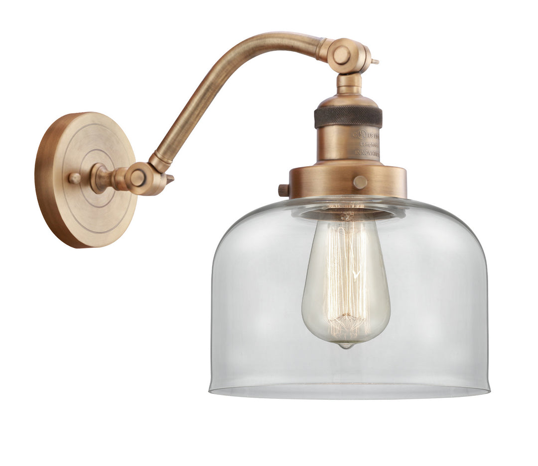 Innovations Franklin Restoration 515-1W-BB-G72 Wall Sconce Light - Brushed Brass