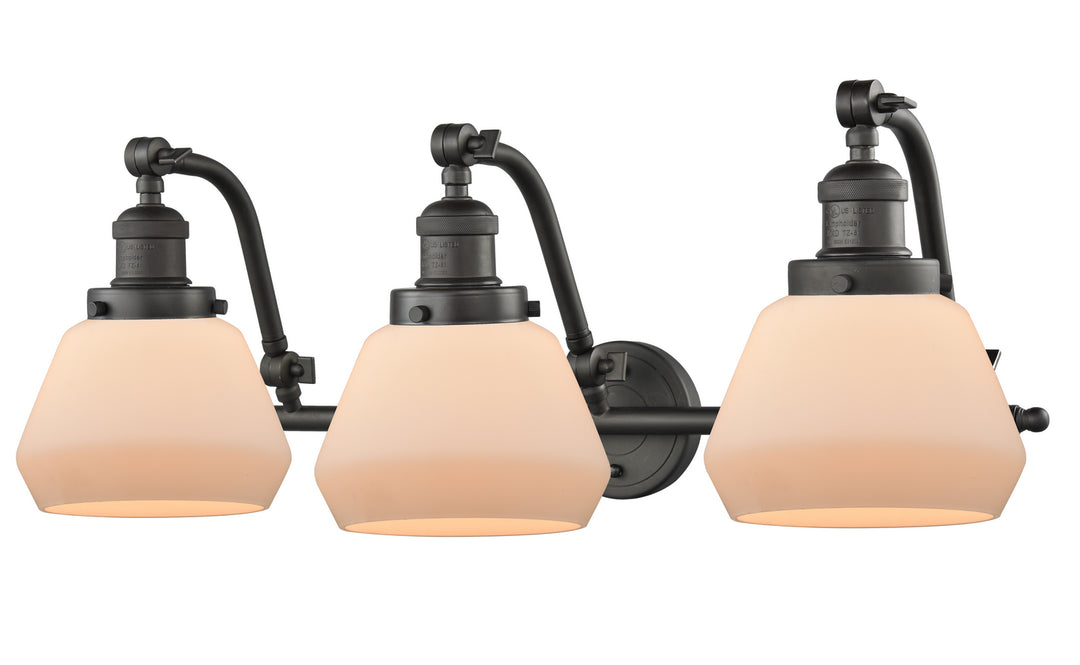 Innovations Franklin Restoration 515-3W-OB-G171 Bath Vanity Light 28 in. wide - Oil Rubbed Bronze