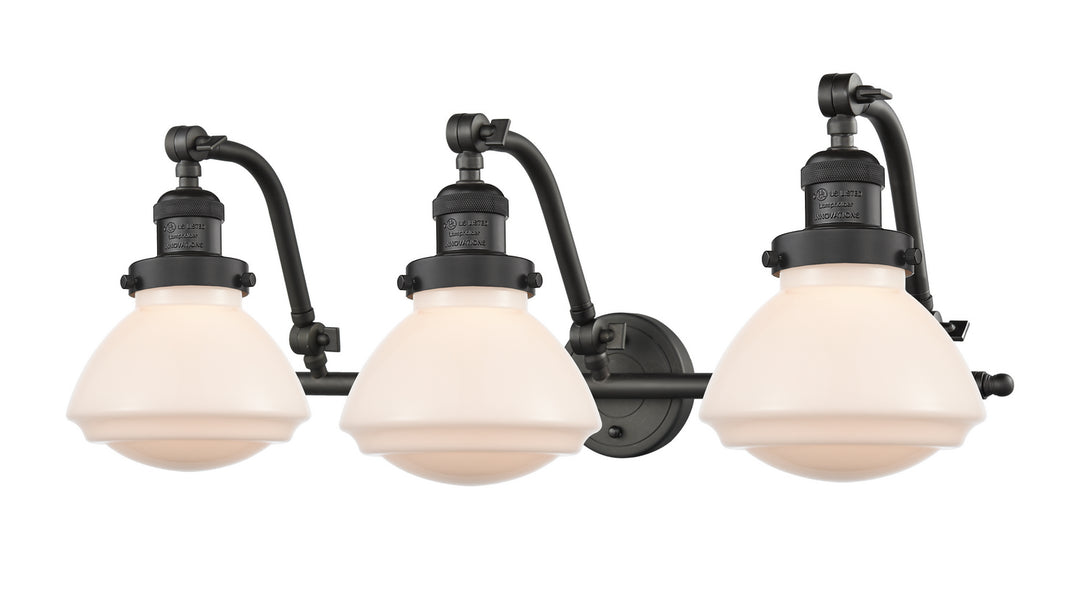 Innovations Franklin Restoration 515-3W-OB-G321-LED Bath Vanity Light 29 in. wide - Oil Rubbed Bronze
