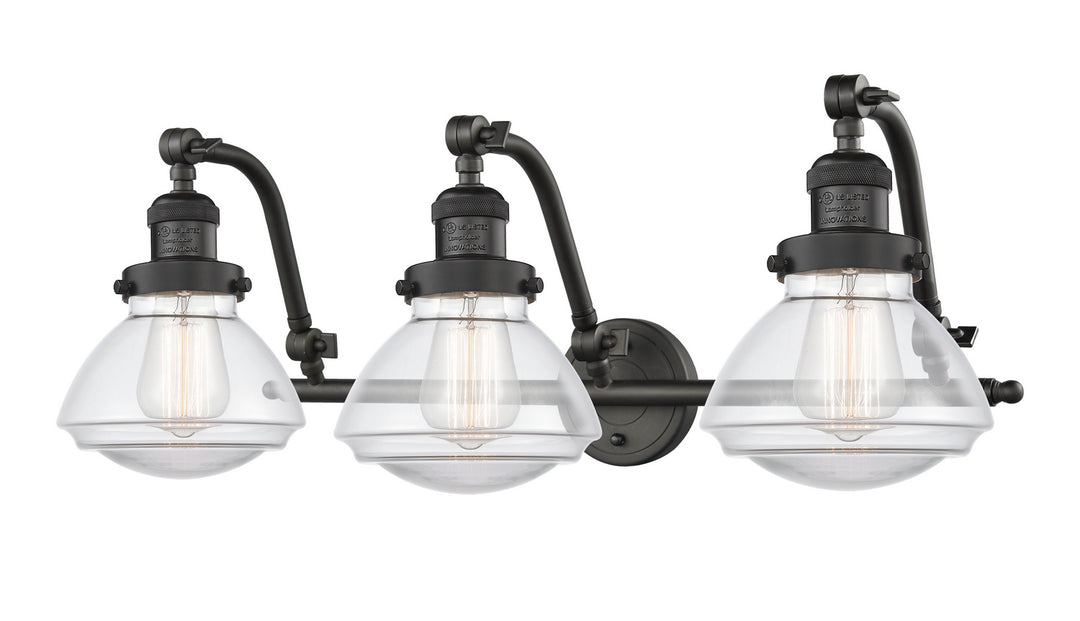 Innovations Franklin Restoration 515-3W-OB-G322-LED Bath Vanity Light 29 in. wide - Oil Rubbed Bronze