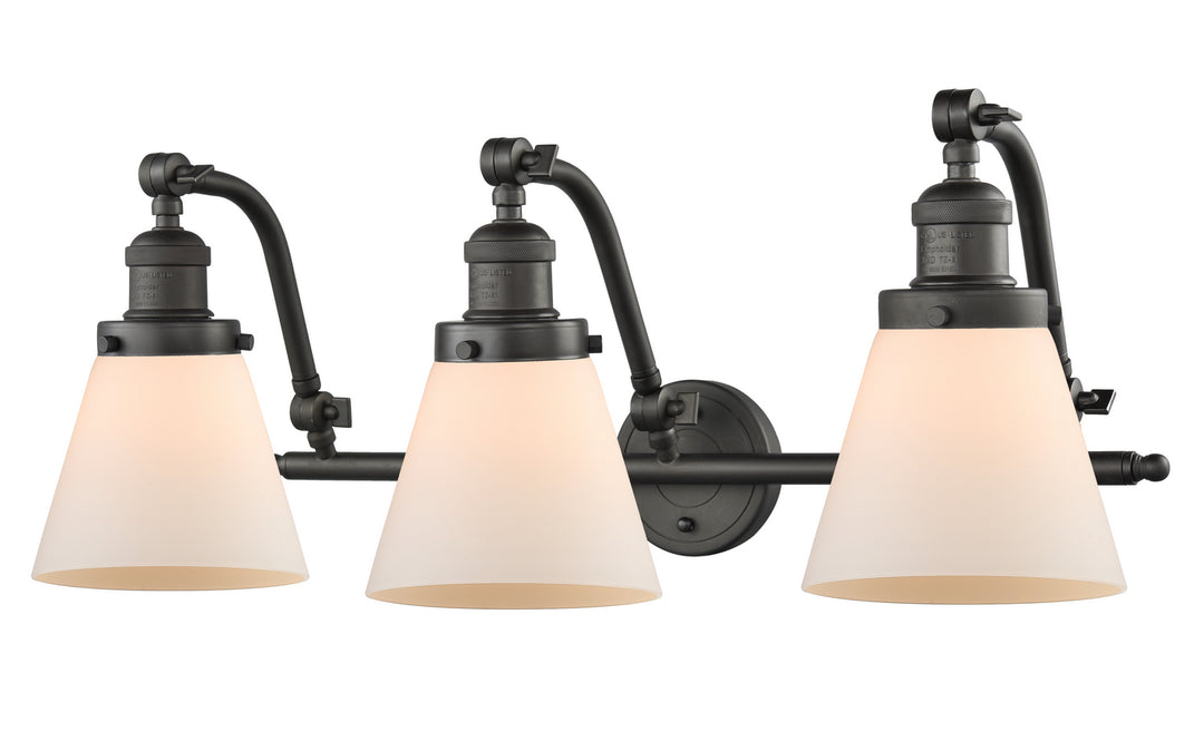 Innovations Franklin Restoration 515-3W-OB-G61 Bath Vanity Light 28 in. wide - Oil Rubbed Bronze