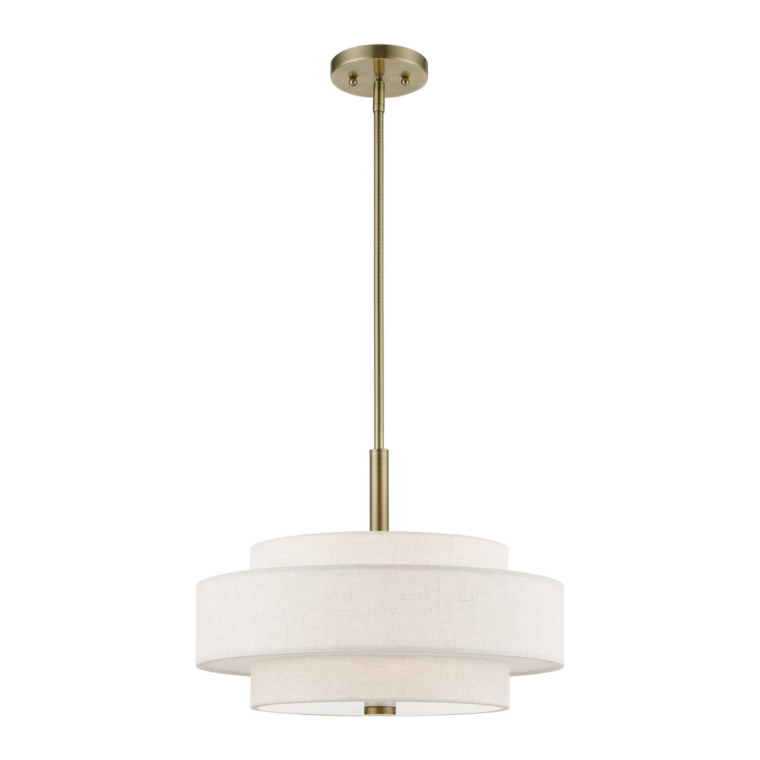 Livex Monroe 52137-01 Pendant Light - Antique Brass