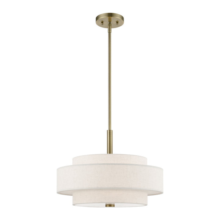 Livex Monroe 52137-01 Pendant Light - Antique Brass