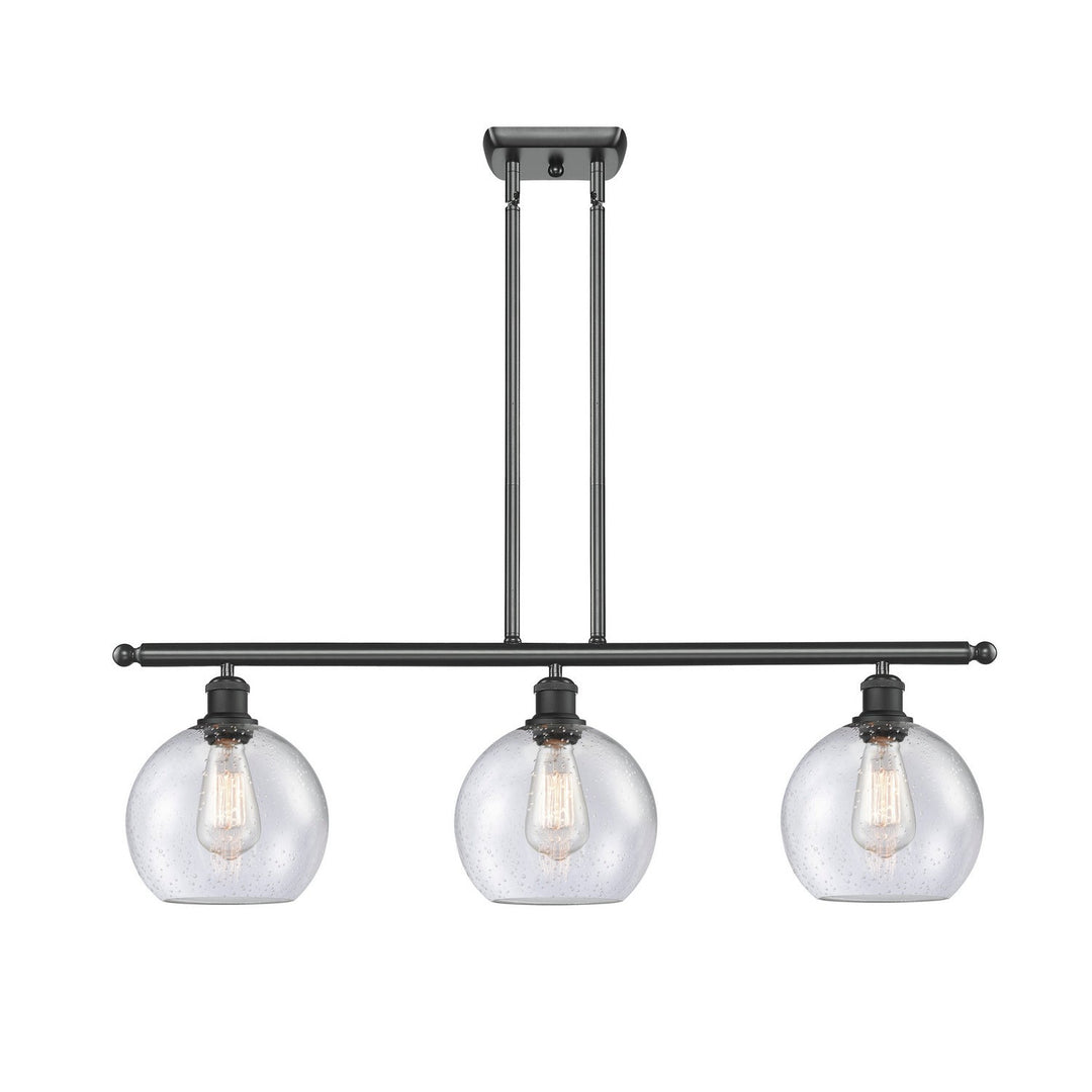 Innovations Ballston 516-3I-BK-G124-8 Pendant Light - Matte Black