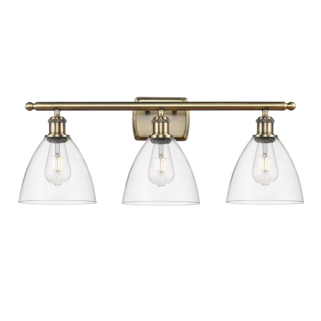 Innovations Ballston 516-3W-AB-GBD-752 Bath Vanity Light 28 in. wide - Antique Brass