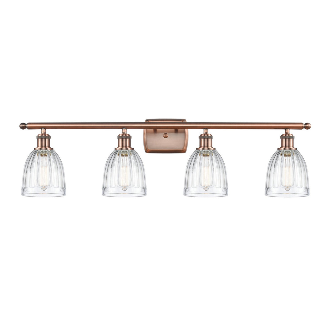 Innovations Ballston 516-4W-AC-G442-LED Bath Vanity Light 36 in. wide - Antique Copper