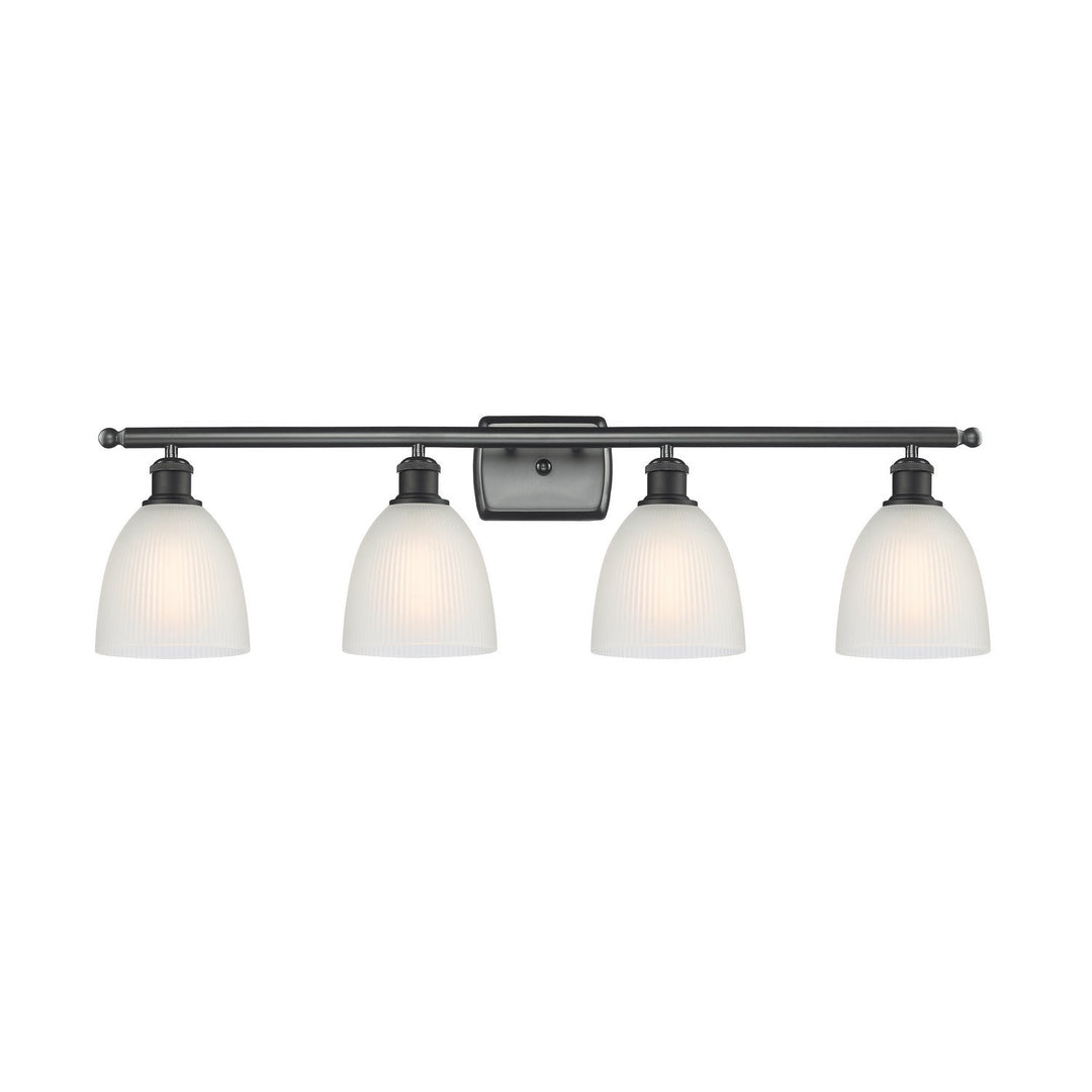Innovations Ballston 516-4W-BK-G381 Bath Vanity Light 36 in. wide - Matte Black