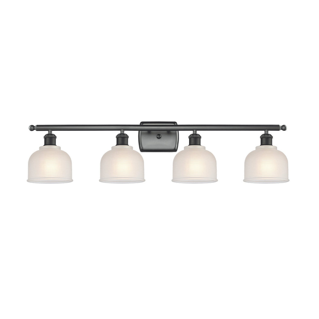 Innovations Ballston 516-4W-BK-G411 Bath Vanity Light 36 in. wide - Matte Black