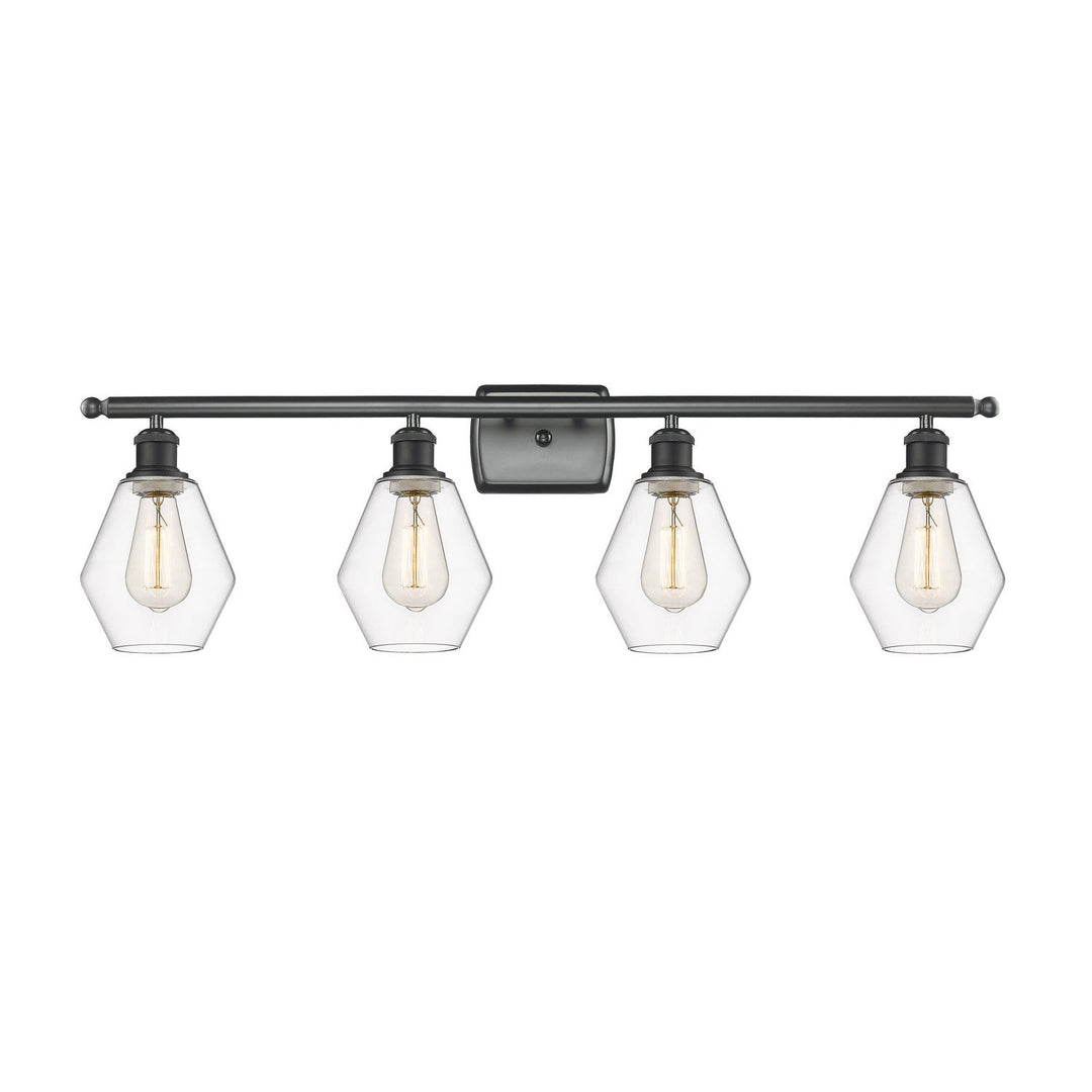 Innovations Ballston 516-4W-BK-G652-6-LED Bath Vanity Light 36 in. wide - Matte Black