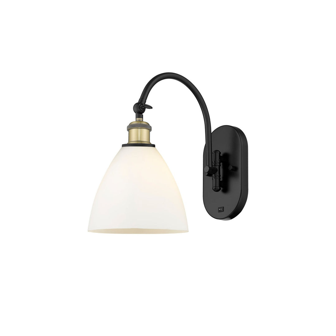 Innovations Ballston 518-1W-BAB-GBD-751 Wall Sconce Light - Black Antique Brass