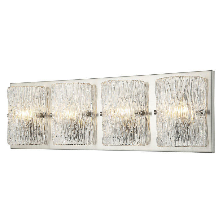 Varaluz Morgan 376B04BN Bath Vanity Light 31 in. wide - Brushed Nickel