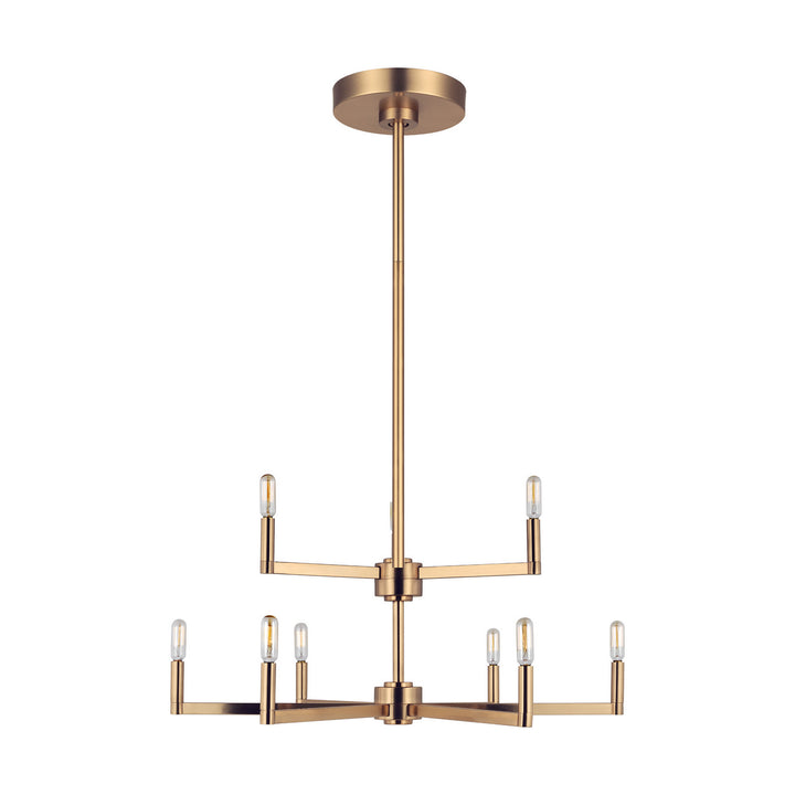 Visual Comfort Studio Fullton 3164209-848 Chandelier Light - Satin Brass