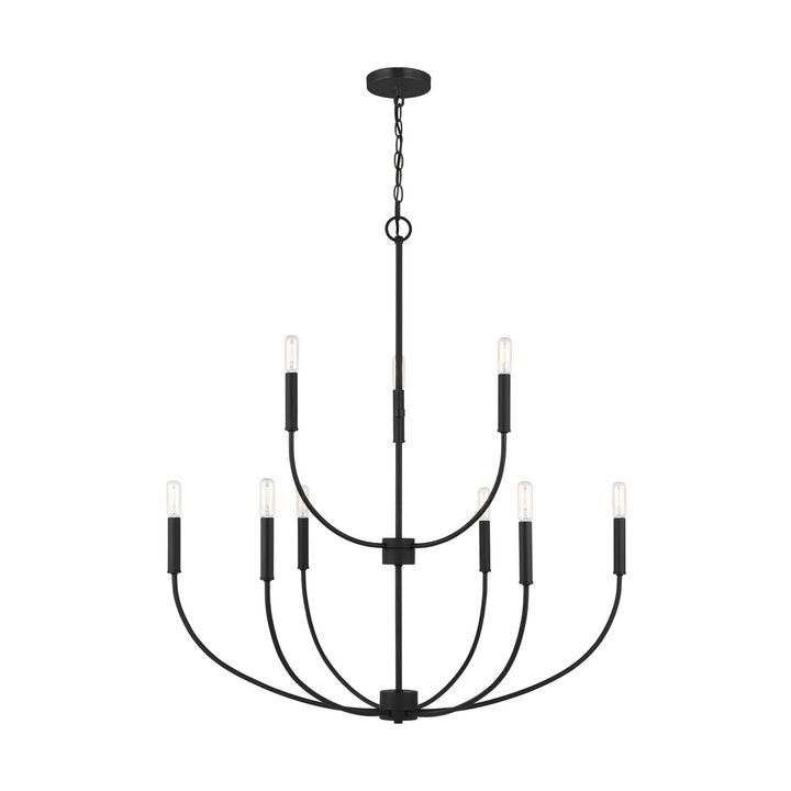 Visual Comfort Studio Greenwich 3167109-112 Chandelier Light - Midnight Black