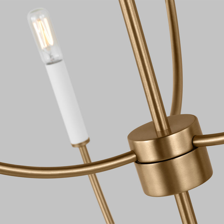Visual Comfort Studio Greenwich 3167109-848 Chandelier Light - Satin Brass