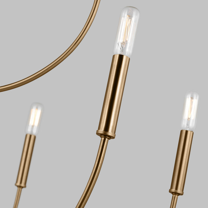 Visual Comfort Studio Greenwich 3167109EN-848 Chandelier Light - Satin Brass