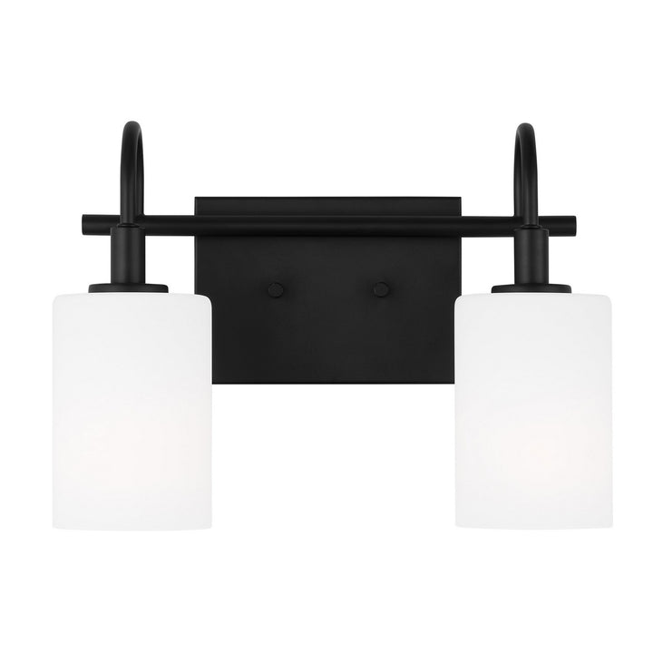 Visual Comfort Studio Oak Moore 4457102-112 Bath Vanity Light 14 in. wide - Midnight Black