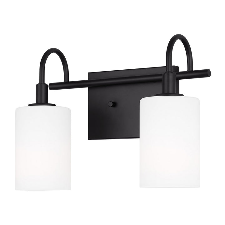 Visual Comfort Studio Oak Moore 4457102EN3-112 Bath Vanity Light 14 in. wide - Midnight Black