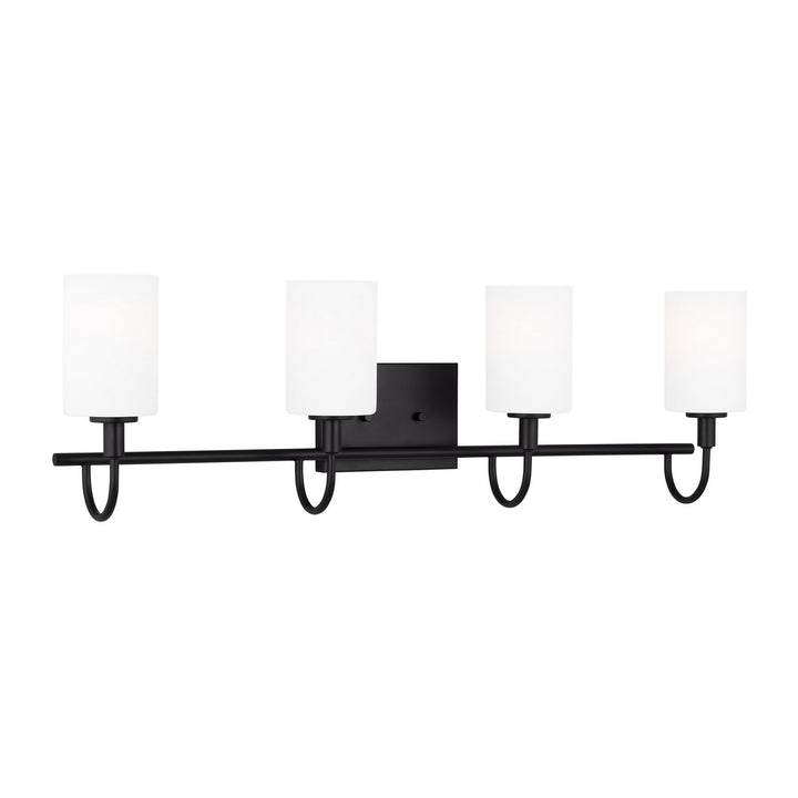 Visual Comfort Studio Oak Moore 4457104-112 Bath Vanity Light 34 in. wide - Midnight Black