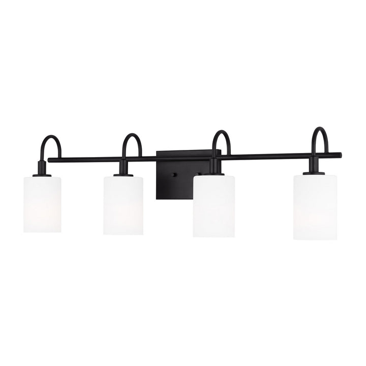 Visual Comfort Studio Oak Moore 4457104EN3-112 Bath Vanity Light 34 in. wide - Midnight Black