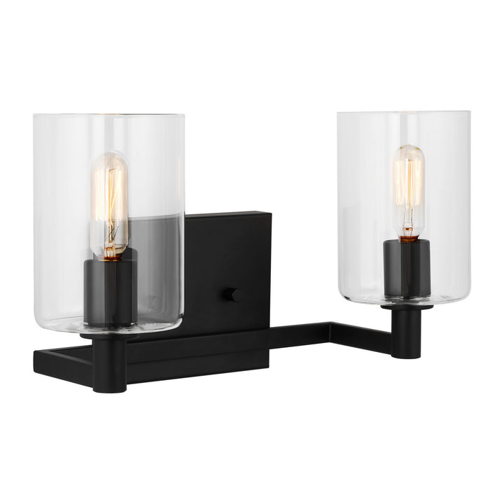 Visual Comfort Studio Fullton 4464202-112 Bath Vanity Light 15 in. wide - Midnight Black