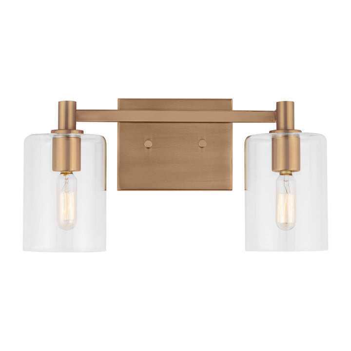 Visual Comfort Studio Fullton 4464202EN-848 Bath Vanity Light 15 in. wide - Satin Brass
