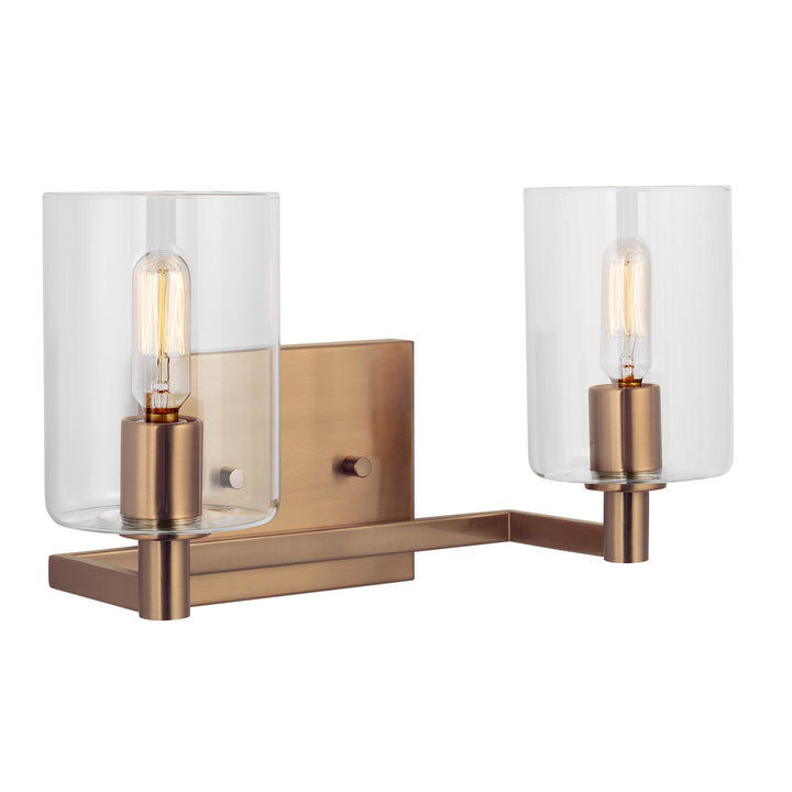 Visual Comfort Studio Fullton 4464202EN-848 Bath Vanity Light 15 in. wide - Satin Brass