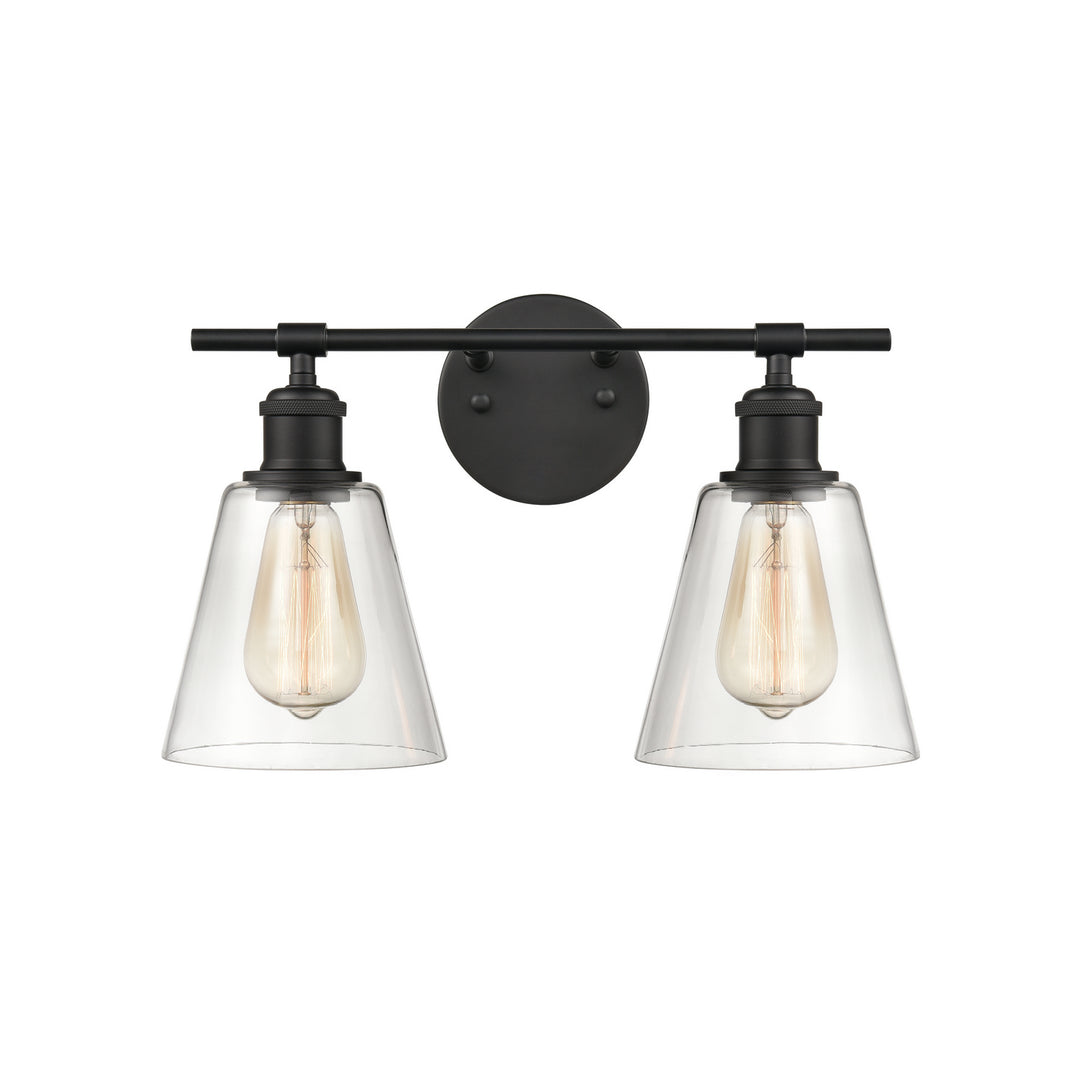 Elk Scone 18701/2 Bath Vanity Light 16 in. wide - Matte Black