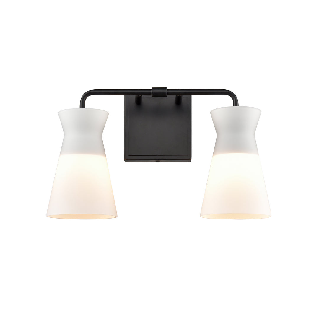 Elk Brookville 47771/2 Bath Vanity Light 15 in. wide - Matte Black