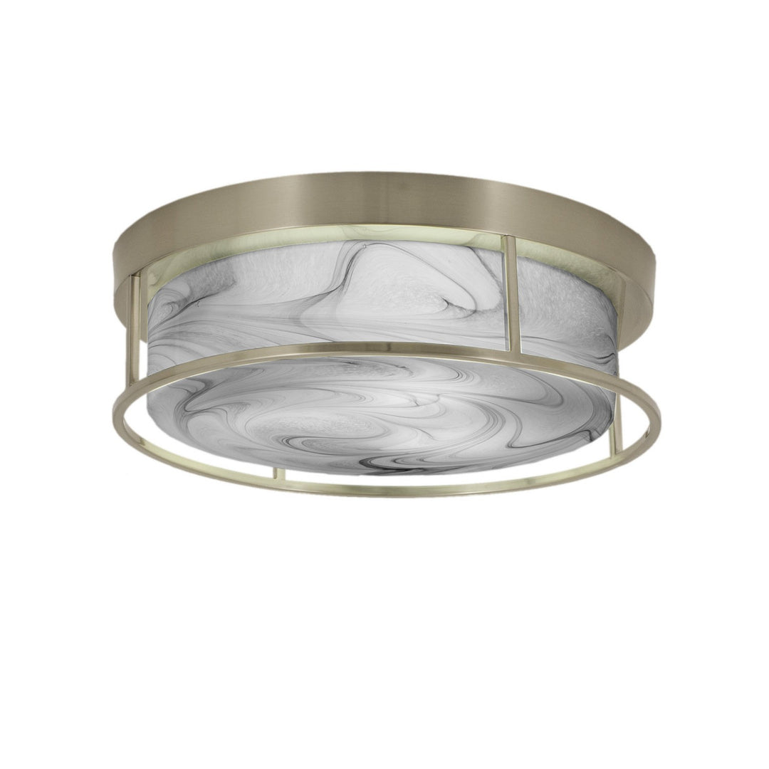 Toltec Flush Mounts 816-bn-9 Ceiling Light - Brushed Nickel