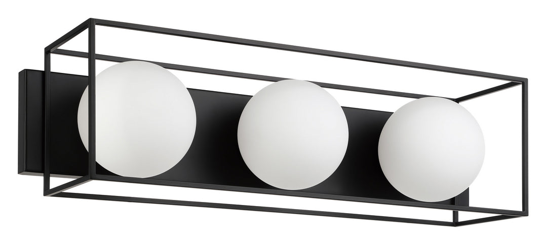 Eglo Grayson 205351A Bath Vanity Light 25 in. wide - Matte Black