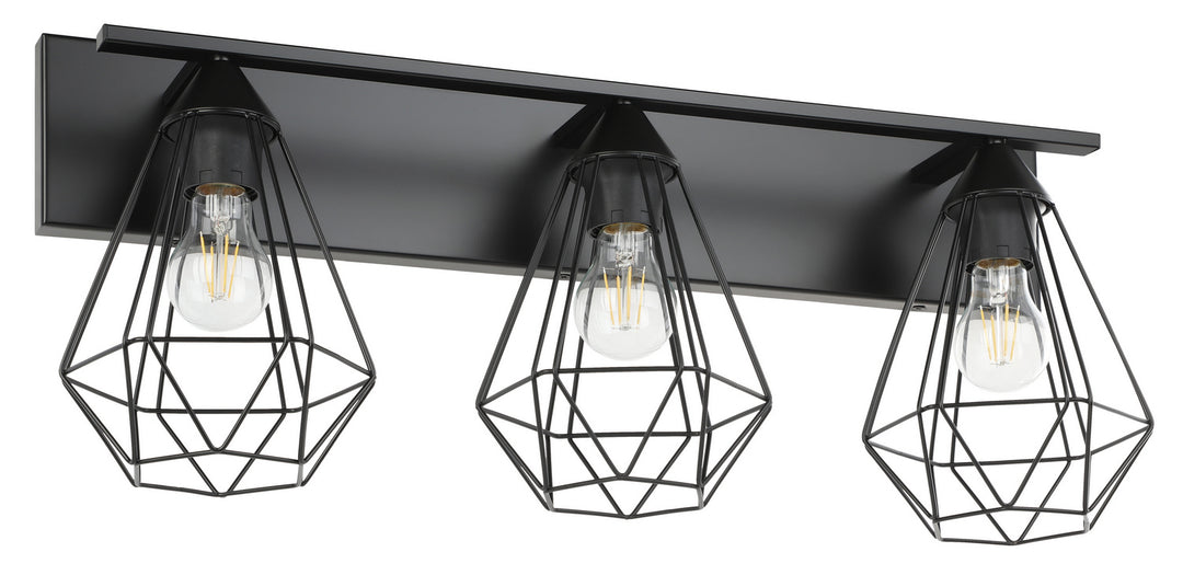 Eglo Tarbes 205621A Bath Vanity Light 25 in. wide - Matte Black