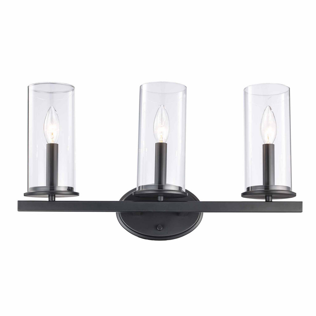 Trans Globe Imports Meadowlark 71733 BK Bath Vanity Light 21 in. wide - Black