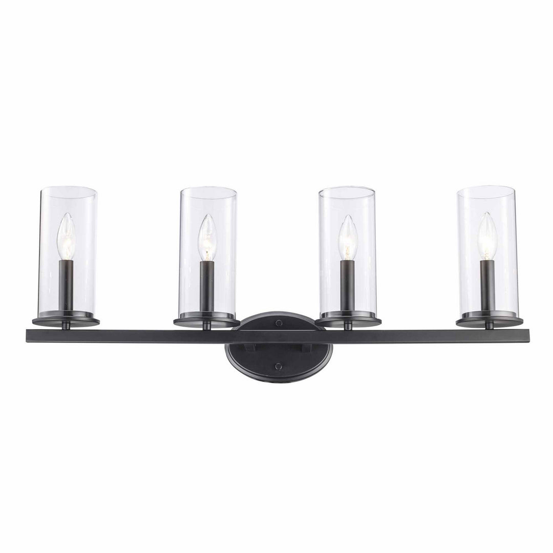 Trans Globe Imports Meadowlark 71734 BK Bath Vanity Light 30 in. wide - Black