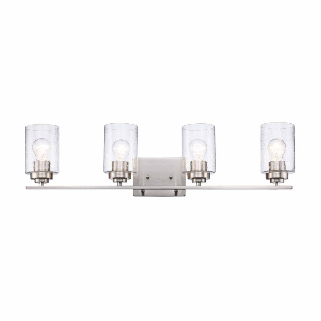 Trans Globe Imports Mod Pod 80524 BN Bath Vanity Light 32 in. wide - Brushed Nickel