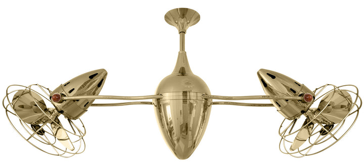 Matthews Fan Company Ar Ruthiane AR-PB-MTL Ceiling Fan 13 - Polished Brass, Polished Brass/
