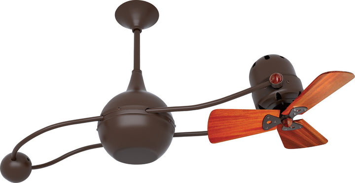 Matthews Fan Company Brisa 2000 B2K-BZZT-WD Ceiling Fan 16 - Bronzette, Mahogany/