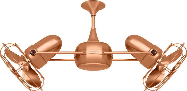 Matthews Fan Company Duplo-Dinamico DD-BRCP-MTL Ceiling Fan 13 - Brushed Copper, Brushed Copper/
