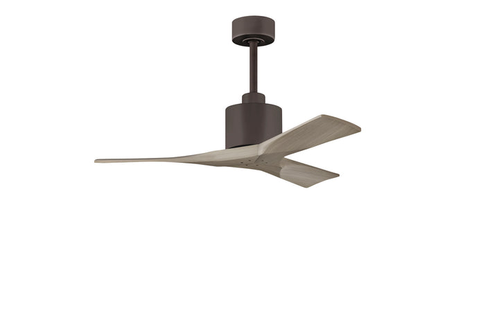 Matthews Fan Company Nan NK-TB-GA-42 Ceiling Fan - Textured Bronze, Gray Ash/