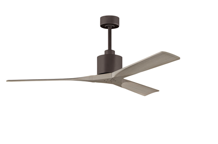 Matthews Fan Company Nan NK-TB-GA-60 Ceiling Fan - Textured Bronze, Gray Ash/