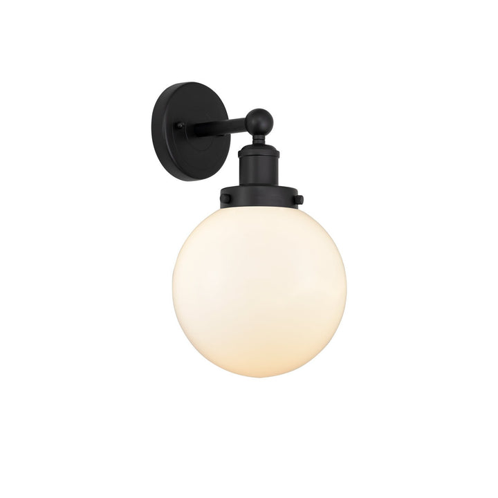 Innovations Edison 616-1W-BK-G201-8 Wall Sconce Light - Matte Black