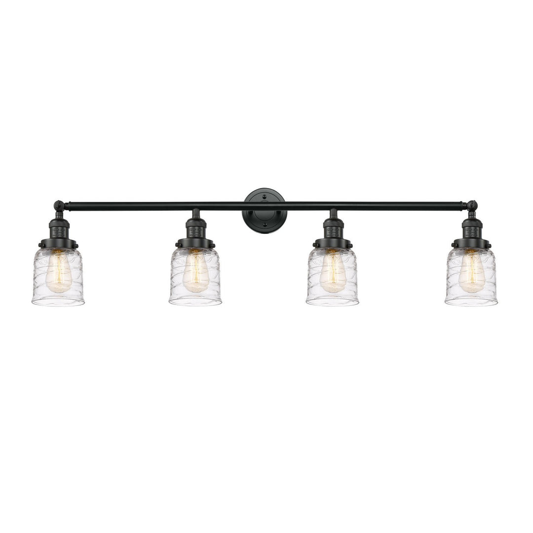 Innovations Franklin Restoration 215-BK-G513-LED Bath Vanity Light 42 in. wide - Matte Black