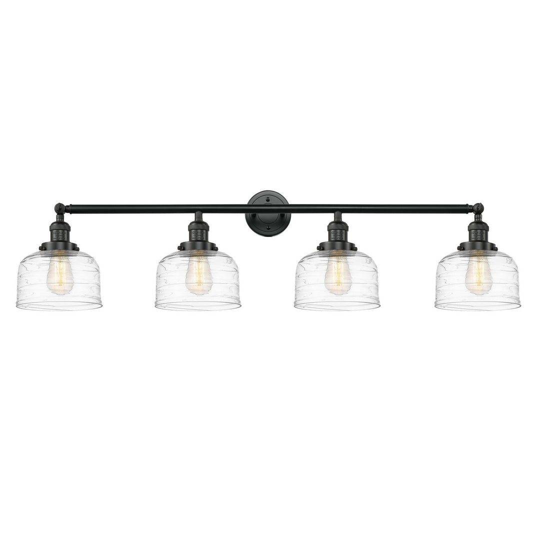Innovations Franklin Restoration 215-BK-G713 Bath Vanity Light 44 in. wide - Matte Black