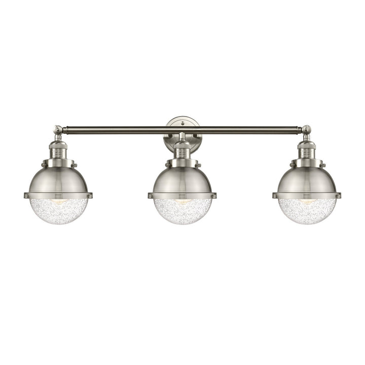 Innovations Franklin Restoration 205-SN-HFS-64-SN-LED Bath Vanity Light 34 in. wide - Brushed Satin Nickel